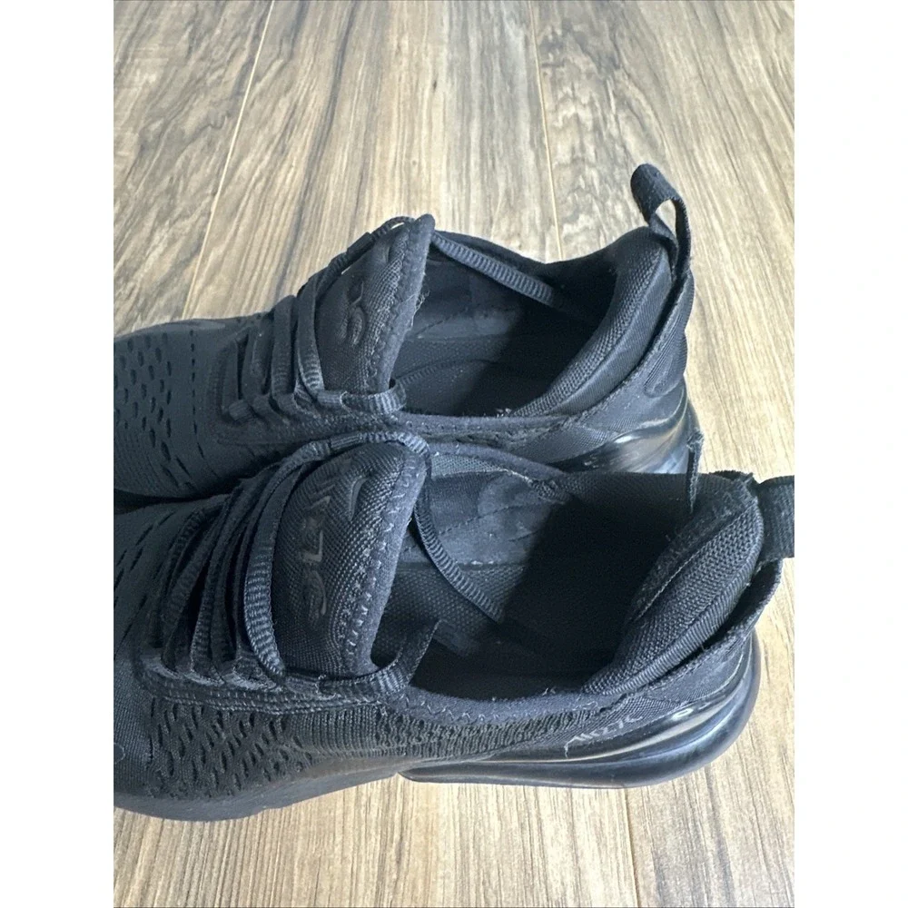 Nike Air Max 270 BQ5776-001 Black Shoe Sneakers Youth Unisex Size 6Y‎